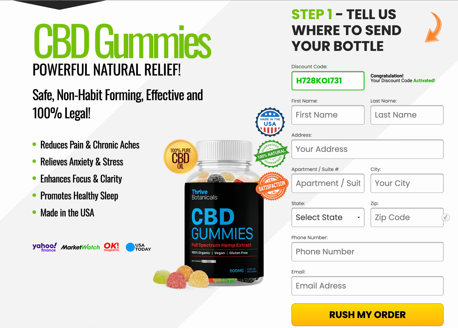 Thrive Botanicals CBD Gummies USA 2025